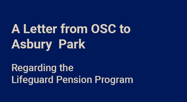 A Letter from OSC to Asbury Park Regarding the Lifeguard Pension Program